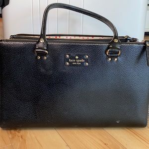 Kate Spade black leather purse